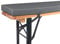 TexDeko® Bierbankauflage gepolstert 220x25x4cm XL für Bierzeltgarnitur Bankauflage waschbar mit Reißverschluss zum selber aufziehen (Anthrazit)