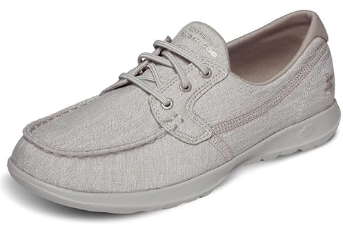 Skechers Women's 15433 Boat Shoes, Beige (Taupe), 4.5 UK