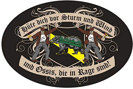 Spaß Kostet Aufkleber Hüte Dich vor Sachsen Anhalt (Wetterfest)