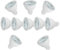 OUGEER 10 Stück MR16 LED-Leuchtmittel 6W AC 220-240V LED GU5.3, Entspricht 60W MR16 Halogenlampe Warmweiß 3000K MR16 LED-Strahler GU5,3 600 Lumen Nicht Dimmbar