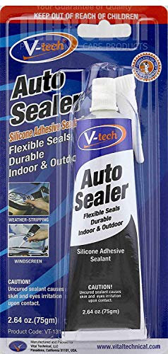 2XQuality Auto Sealer Silicone Adhesive Sealant: 75gm Windscreen