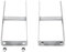 vidaXL 2x Pfostenträger für WPC Zaun mit Schraubensätzen Rostbeständig Pfostenanker Pfostenschuh Bodenanker Balkenschuhe Verzinkt Stahl 40cm