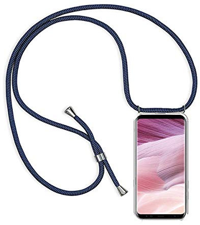 Hkess Handykette kompatibel mit Samsung Galaxy A70 Hülle Silikon - Handy Hülle mit Kordel zum Umhängen - Smartphone Necklace Hülle Transparent Silikon Handyhülle Case mit Kette zum umhängen
