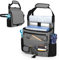Luxja Car Front Seat Organiser, Car Seat Storage Organiser with Cover, Car Seat Organiser, Grey