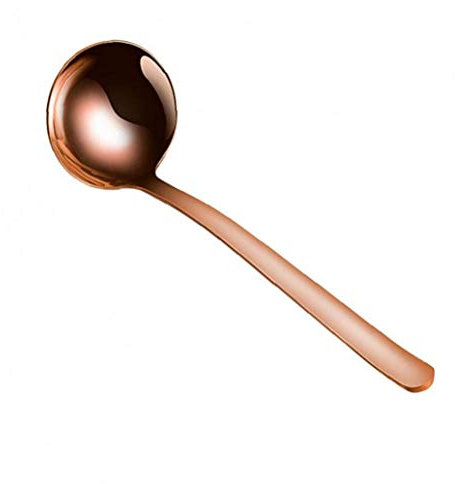1pc Utensile Cucina, Utensili Cucina in Rame, a Manico Lungo Zuppa di Riso Cucina Cucchiaio Mestolo per Cucinare