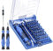 VCELINK Feinmechaniker Schraubendreher Set, 45 in 1 mit 42 Bits Mini Schraubenzieher Set, Schraubendreher Set Magnetisch mit Verlängerungsstange, Pinzette für Computer, Smartphone, Spielekonsole, Blau