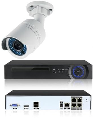Kit vidéo-Surveillance 8 caméras Tube IP ultrahd 4k - 8 MP poe