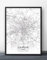 Leinwand Bilder, Leipzig Deutschland Stadtplan Wandkunst Bilder Große Poster Drucke Moderne Schwarz-Weiß Stadt Rechteck Gemälde Pop Wandmalereien Kunstwerk Für Zu Hause Dekor, 30X40Cm / 11.81X15.