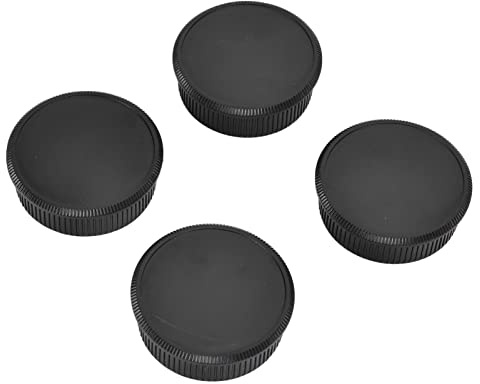 Goshyda 4 Paar Hinterer Objektivdeckel für Kamera + Kameragehäusedeckel-Set, für M42-Kamerazubehör mit Schraubbefestigung, 4 X Kameragehäusedeckel + 4 X Hinterer Objektivdeckel für Kamera,