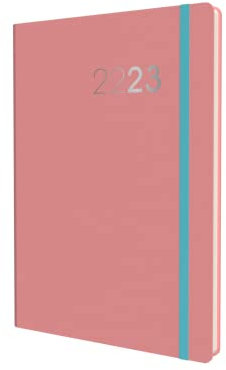 Collins Legacy A6 Wochenansicht, akademischer Terminplaner 2022-23, Pink (CL63M.50-2223) – Studenten-Tagebuchplaner mit Tagebuch, Notizen und Stundenplänen