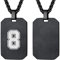 U7 Números Personalizables Tablas Militares Acero Inoxidable 316L de Hombres Collares Rectangulares De Placa Colgante Personalizado De Nombres Dog Tag De Identidad para Deportistas