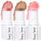 KIMUSE Cosmetics Multi Stick Trio - Cream Blush Stick, Contour Stick & Moisturizer - 3 Pack Makeup Sticks for Older Women & Mature Skin