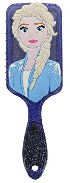 DISNEY Frozen II - Brosse à cheveux silicone 3D ELSA La Reine des Neige - Tous types de cheveux