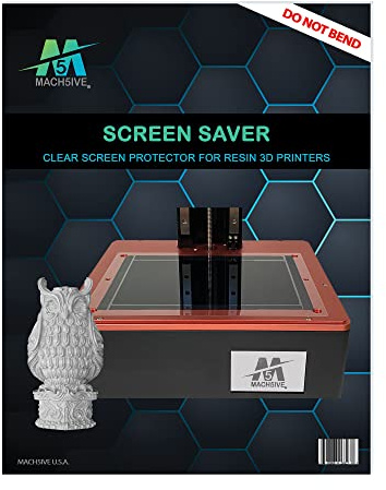 Mach5ive Protector de pantalla para impresora 3D de resina Saturn 8K (paquete de 3)