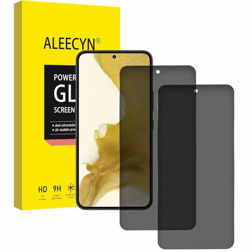[2 Stück] Sichtschutz Schutzfolie für Samsung Galaxy S22, 9H Härte Panzerglas, Gehärtetes Glas Folie, Anti-Spy Schutzglas, Anti-Kratzen Displayschutzfolie, [Anti-Spion] Displayschutz