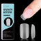MAYCHAO Coffin Nail Tips - 300PCS No File Nail Tips Matte Full Cover Acrylic Nail Tips Clear Nail Tips for Soak Off Nail Extension, False Nails Acrylic Nail Tips, 15 Sizes With Gift Box