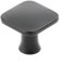 GTV - Piazza Knob Matt Black 30 x 30 mm I Furniture Knobs with Screws I Cupboard Knobs Kitchen Knobs Door Knob Drawer Knob Handle Furniture Handles I Shell: Galvanised, Painted
