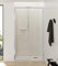NEBADOON | Mamparas de Ducha - 1 Puerta Corredera + 1 Fijo - Mampara de Ducha Corredera - Perfilería Plata Brillo - 139 a 143 cm (Ancho Adaptable 4 cm) x 195 cm (Alto) - Posición Puerta Izquierda