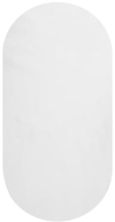 Silk Stubenwagen-Bettlaken, 100 % reine Maulbeerseide, 19 Momme 6A, hochwertige Fasern für Babyhaar, für Sanduhr, oval, rechteckige Pads/Matratze mit Satinrock, Weiß