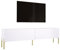 3E 3xE living.com TV- Schrank in Weiß Matt mit Beinen in Gold, A: B: 170 cm, H: 52 cm, T: 32 cm