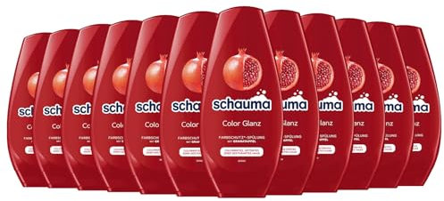 Schwarzkopf Schauma Farbschutz Spülung Color Glanz (12x 250 ml), Haarspülung für langanhaltenden Glanz bei coloriertem, getöntem oder gesträhntem Haar