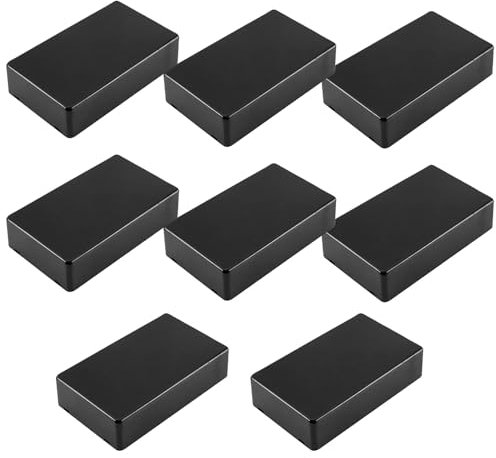 Anschlussdose, Anschlusskästen, Electronic Projekt Box, Elektronische Gehäuse aus Kunststof, für DIY Stromabzweigdose (10x6x2.5cm-Black-8Pack)