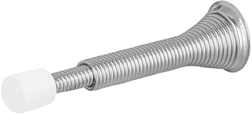 Federbelasteter Türstopper, Federtürstopper, Metallfeder-Türstopper, Wandschutz mit Gummikopf, einfache Installation