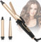 Bwaliffury Fer à Boucler 3 en 1, Boucleur à cheveux 25mm, Fer à friser avec pince à rouleaux, Multifonction Petites Boucles Interchangeables, Chauffage Rapide Homogène, Travel Portable Curl bar (Or)