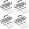 Greluma 4 Pz Ganci per soffitto in acciaio inossidabile M5 304 da 45 mm, ganci con occhielli, ganci per ferramenta marina con viti