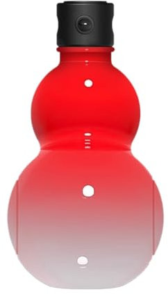 Junterone Bouteille d'eau de Style Rétro Chinois 900ML en Forme de Calebasse Bouteille d'eau en Calebasse Bouteille d'eau de Sport en Calebasse Grande Capacité Bouteille d'eau Rouge