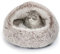 CATISM Cat Bed for Indoor Large Cat Cave Dog Bed Washable Non-Slip Cats Igloo Pod Windproof Fluffy Nesting for Pets(Coffee, XL)