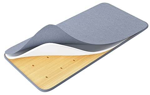 Bettbrett aus Holz mit Taillenschutz und weicher Polsterung, Matratzenschutz, Schlafsofa, gehärtete Platte mit abnehmbarem Stoffbezug, 60 x 120 cm