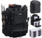 Goture Angelrucksack mit 4 Angelboxen, Angelzubehör-Rucksack mit Rutenhaltern, 45 l 600D große Angeltasche zur Aufbewahrung von Angelgeräte mit 8 Ködertaschen, Regenschutz für Angeln und Wandern