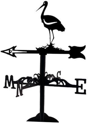 Kleine Wetterfahne aus Metall für den Außenbereich, Vogel