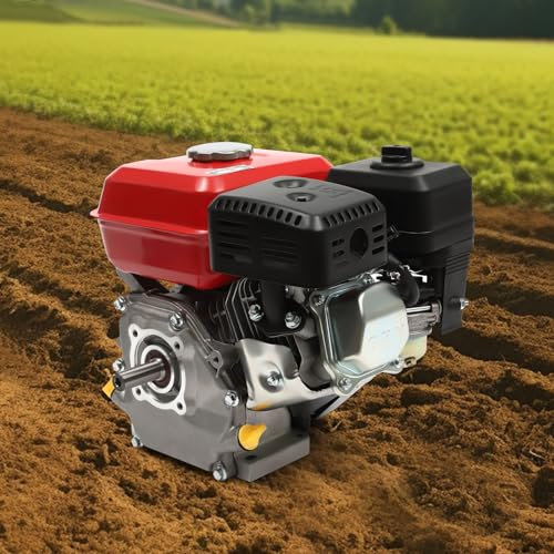 7,5 PS 4 Takt Benzinmotor 212ccm 4000W Go Kart mit Benzin Motor für Go Karts Rasenmäher Wasserpumpen Trennschleifer Motorisierte Geräte starker Motor mit Handzugstart Luftkühlung