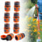 8 Pièces Jardin -Connexion Rapide 1/2, 19 mm Kit de Raccordement de Robinet Tuyau, Connecteur Tuyau D'arrosage, Accessoires de Raccord, pour Tuyaux D'arrosage Buses de Tuyau Pistolets Pulvérisateurs