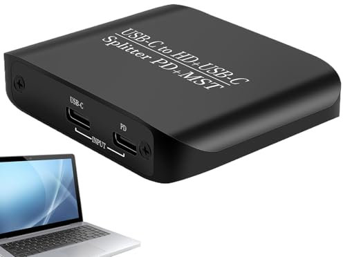 Adaptador USB C – Puerto USB C, estación de conexión multifunción portátil 4K@60Hz compatible con monitores, ordenadores portátiles, smartphones y tabletas
