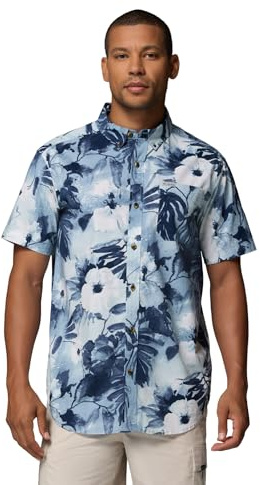 Columbia Herren Rapid Rivers Bedrucktes Kurzarm-Shirt Wanderhemd (1er Pack)