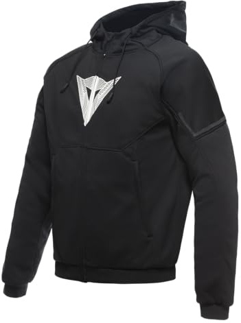 Dainese-Daemon-X Safety Hoodie Full Zip | Herren Motorrad Hoodie mit Schulter- und Ellbogenprotektoren