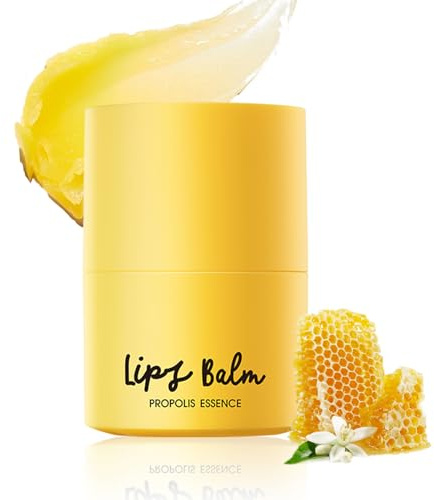 Feuchtigkeitsspendendes Lip Balm mit Vitamin E und Propolis Salbe, Lippenbalsam Honig Nährt und Repariert, Honey Balm Original für Pflegt Rissige Lippen, Reduzieren Sie Lippenlinien, Langanhaltender