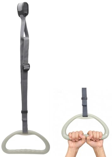 HENGBIRD Bettgalgen Handgriff – Extra Breite 30cm, Ergonomisch Geformt & Rutschfest, Höhenverstellbarer Bettgriff mit Verstellbarem Riemen für Mehr Sicherheit und Komfort im Alltag