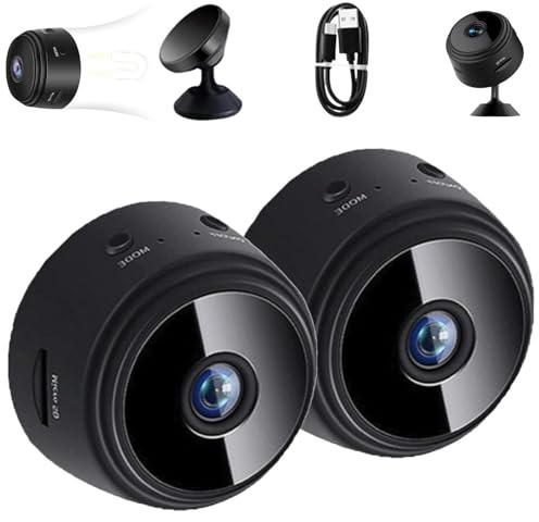 Magnetic Mini Security Camera, Mini 1080p HD Wireless Magnetic Security Cameras, with Night Vision for Home Indoor and Outdoor Use