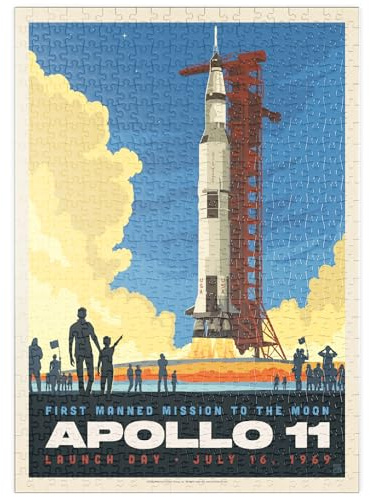 MyPuzzle NASA 1969: Apollo 11 Lift-Off - Premium 500 Teile Puzzle - MyPuzzle Sonderkollektion von Anderson Design Group