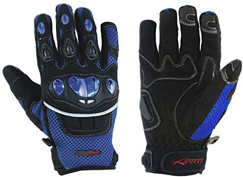 Handschuhe Textil Motorrad Knoechel Schutz Sommer Racing Cross Quad Blau 3XL