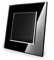 Design Glas Panel Wechselschalter Schalter Lichtschalter schwarz von Livolo