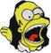 Homer Simpson EAT Scream Essen Tattoo Biker Kutte Aufnäher Abzeichen Patch