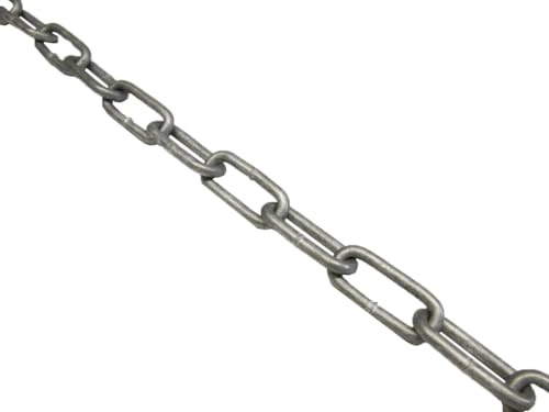 8MM x 52MM Galvanised Long Link Chain - Caravan Secure Tether Galv