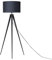Elegante Stehlampe Dreifuß Lampenschirm aus Polybaumwolle Schwarz Stiletto