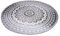 Sophia-Art Indisches Mandala-Motiv, rund, Strandtuch, Hippie-/Boho-Stil, Baumwolle, Lotusblüte, rund, Baumwolle, Outdoor, Strandtuch, Roundie (graues Ombre)