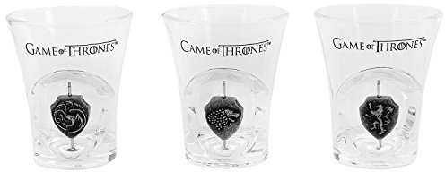 Juego de Tronos Stark, Targaryen & Lannister Set de chupitos transparente
